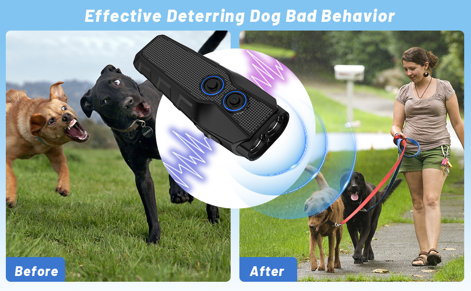 FEIMUOSI Ultrasonic Dog Bark Deterrent Devices Anti Bark