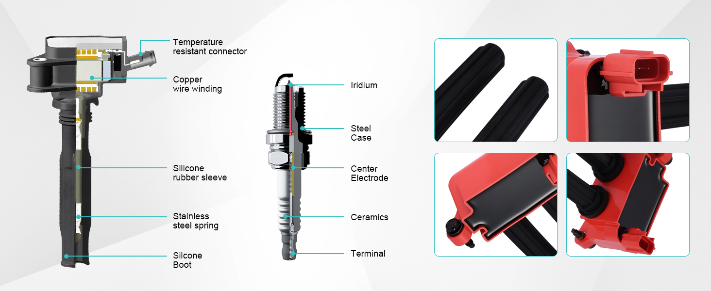 Set of 8 DG511/5C1584 Ignition Coil Pack SP546 Spark Plugs For Ford Expedition