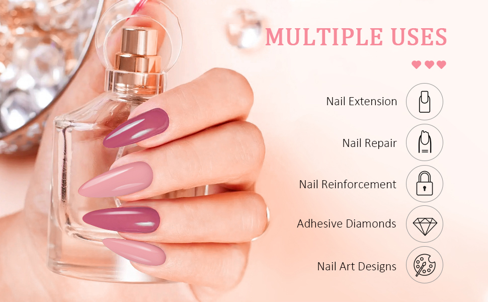 Saviland 5-in-1 Builder Base Gel Set - Builder Nail Extension Gel