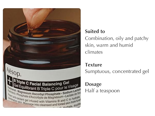 パック・フェイスマスク Aesop B Triple C Facial Balancing Gel Aesop B Triple C Facial Balancing Gel 60ml | Dermstore
