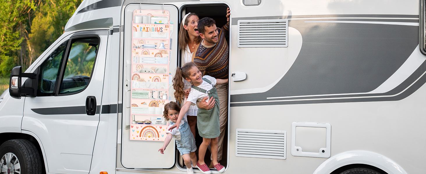 Rainbow over the door organizer