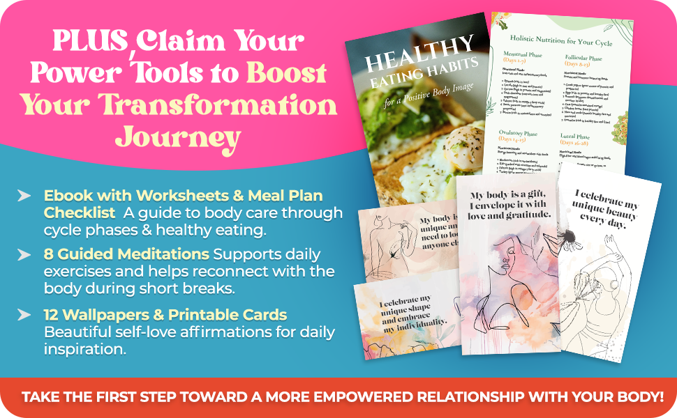 self love workbook positive body image self esteem journal confidence self care for women 5