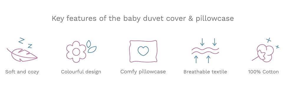 baby cotton pillowcase features