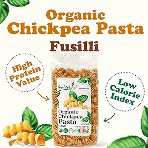 organic chickpea fusilli pasta