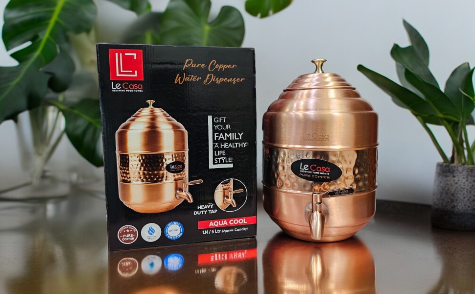 LeCasa - Aqua Cool Copper Water Dispenser 5 Litre