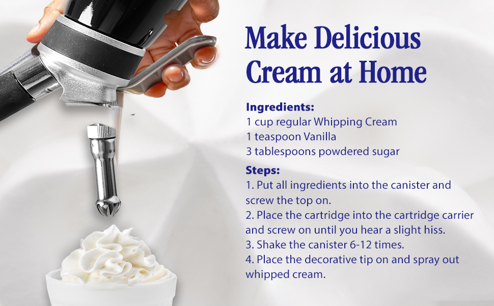 Nuvantee Whipped Cream Dispenser (1Pint) Professional