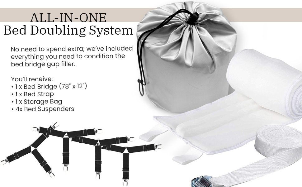 Bed Bridge Split King Gap Filler for Adjustable Bed 79