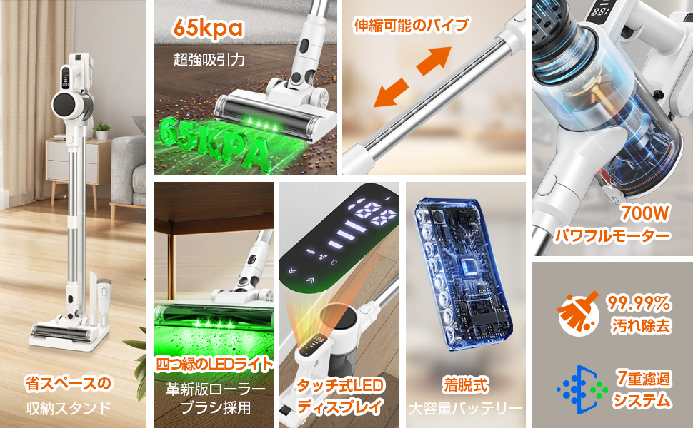 掃除機 コードレス VOSCORDER MJ56 Amazon | 掃除機 コードレス