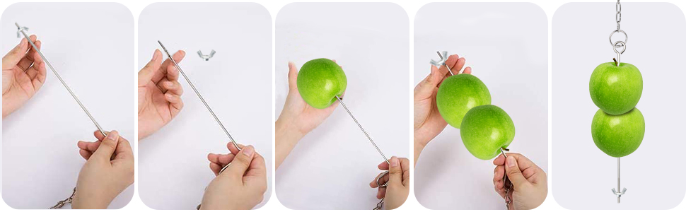 Pet Chicken Vegetable Hanging Feeder Toy