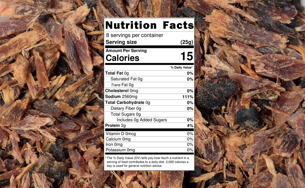 Maldive Fish Chips 200g (7oz) All Natural, Dried, Chiped and Vacuumed Packed