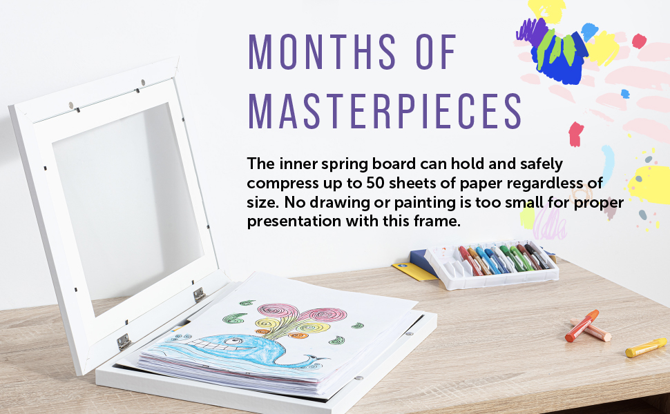 Maplefield Childrens Storage Frames for Artwork Front