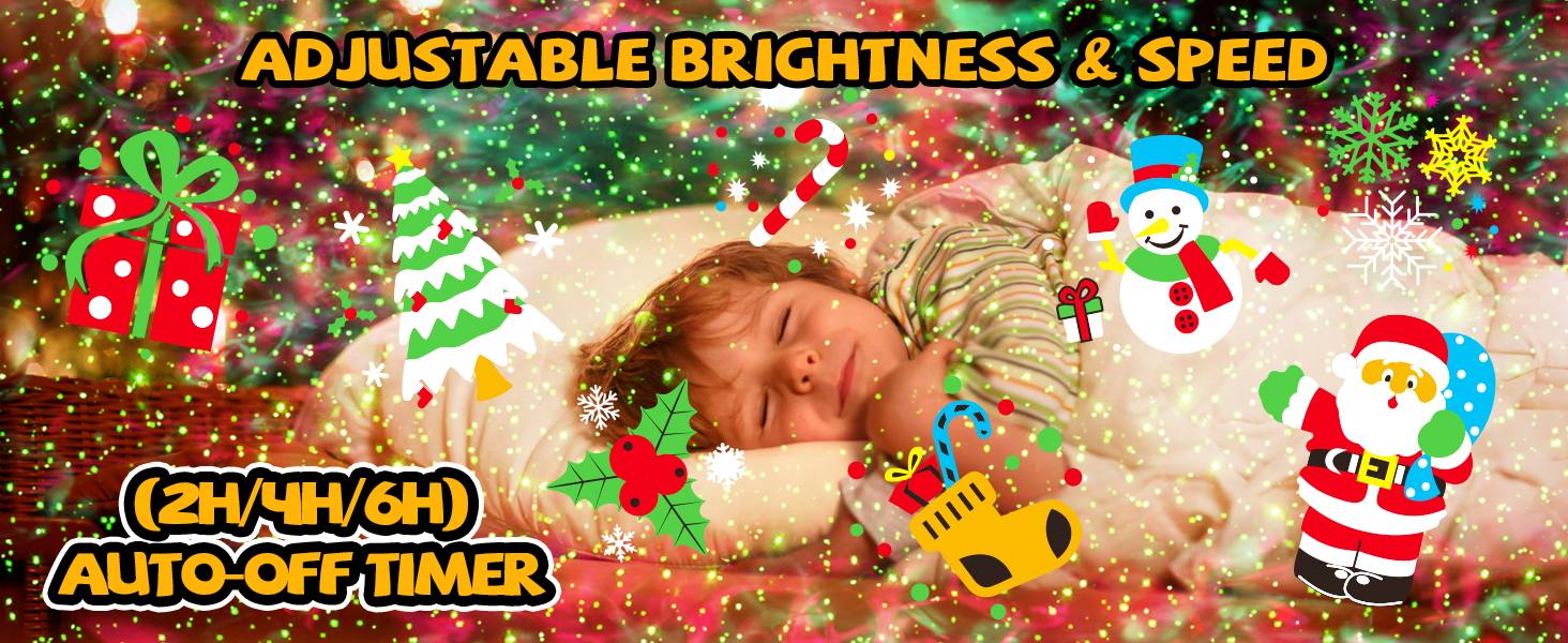 Christmas Projector Lights Outdoor Indoor 3D Dynamic Projector Decorations Lights Waterproof