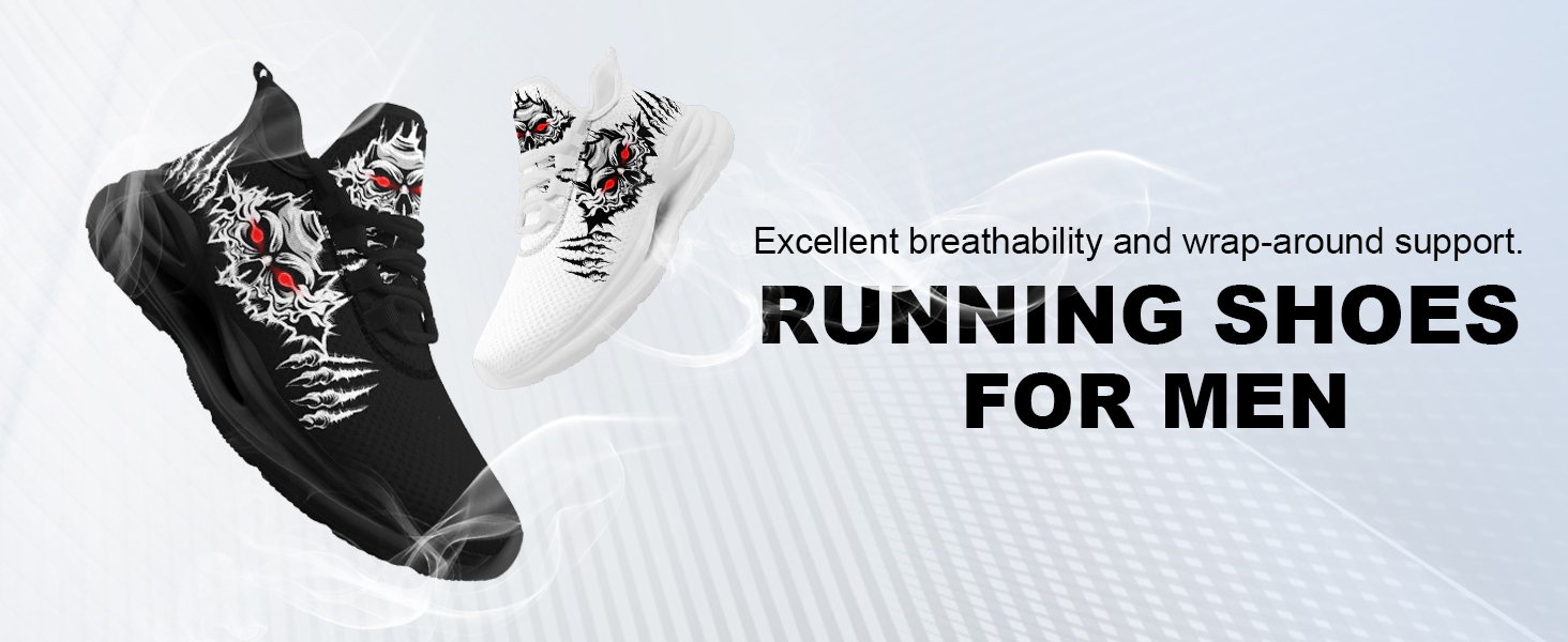black running shoes