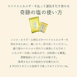 Amazon.co.jp: いやしの村 奇跡の塩 500g チャック付き 天然塩