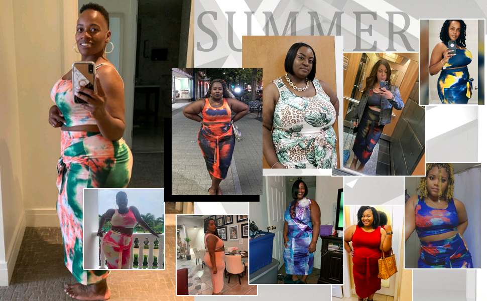 soldi color tie dye print casual lounge dress sets