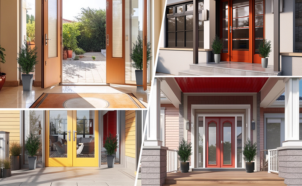 Artificial Cedar Topiary Trees, Set of 2 Artificial Cedar Tree Fake