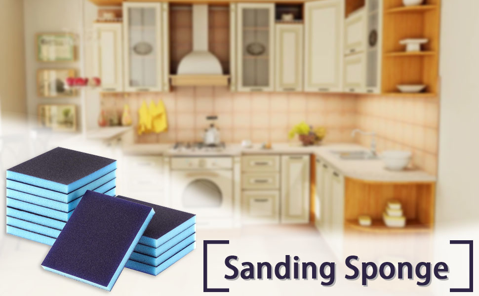 Hubaow Sanding Sponge, 16 Pieces Sanding Blocks, Reusable