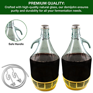 5l,10l,15l,25l Glass Wine Fermenter Plastic Basket Fermentation Carboy Demijohn