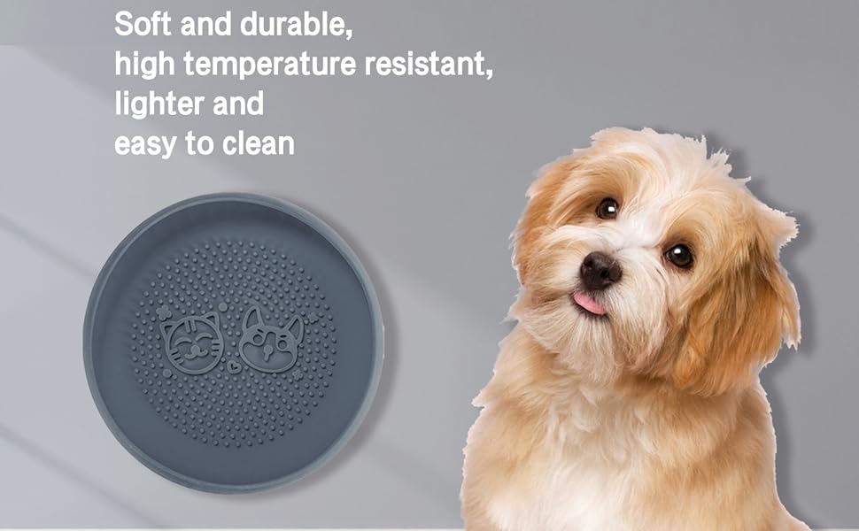 Pet Supplies TYCGGN Dog Lick Bowl, 2in1 Suction Cup Dog Bowl and