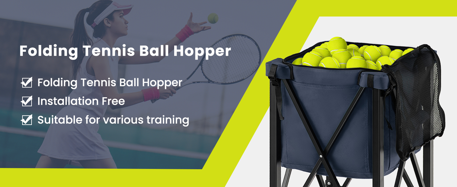 Folding Tennis Ball Hopper