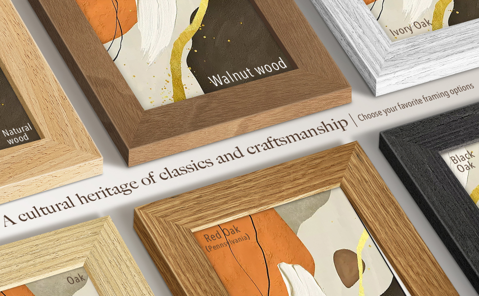 VCK 13x19 Poster Frame 3 Pack Brown Walnut, Natural