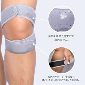 Amazon.co.jp: karim 膝サポーター ダブルベルト シリコン内蔵