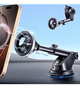 volport for Magsafe Car Mount [Dashboard & Windshield]: Universal Magnetic Suction Phone Holder f...