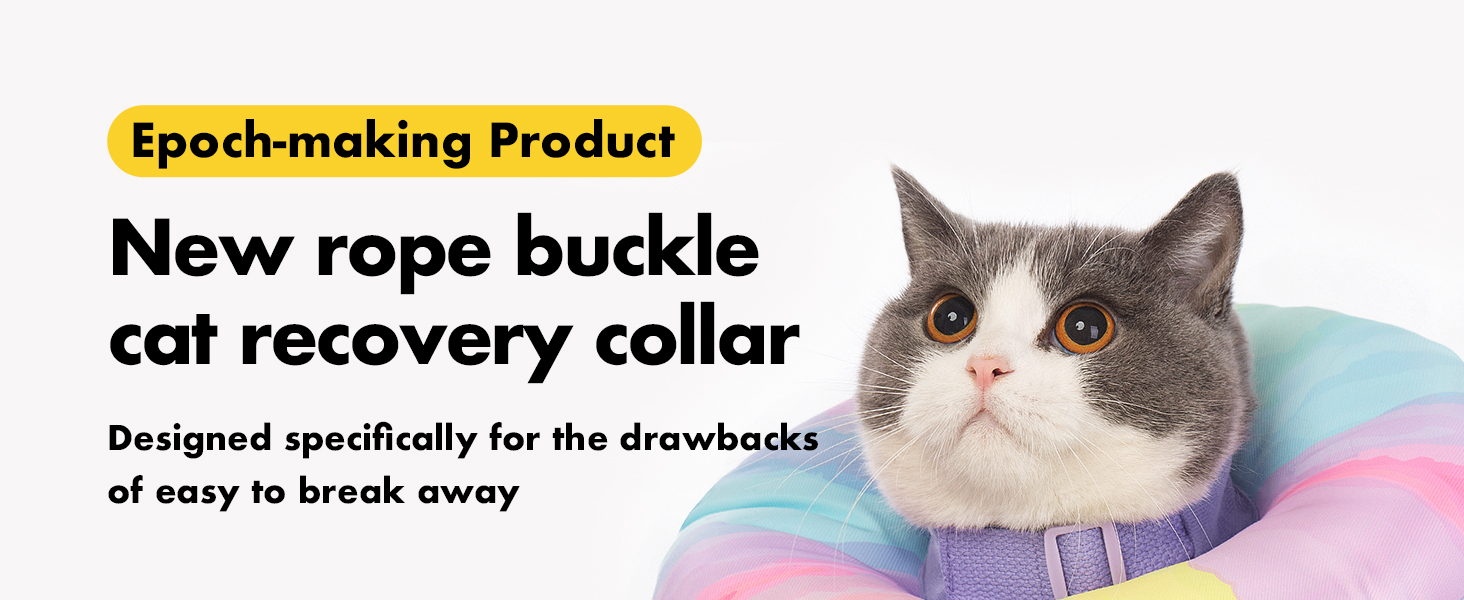 Bobasndm Cat Cone Collar, Soft Cute Pet Recovery Collar For Wound Healing, Comfortable