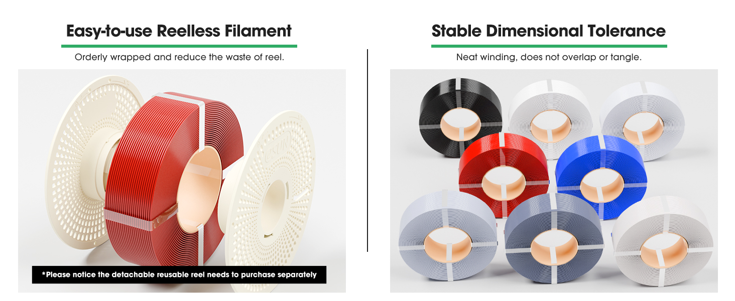 eSUN PLA Basic Refilament 1.75mm, 3D Printer Refill High Speed PLA for Fast Printing, 1KG per Roll, 4 Rolls Spoolless 3D Printing Filament for High Speed 3D Printers, White 8 PLA Basic Refill