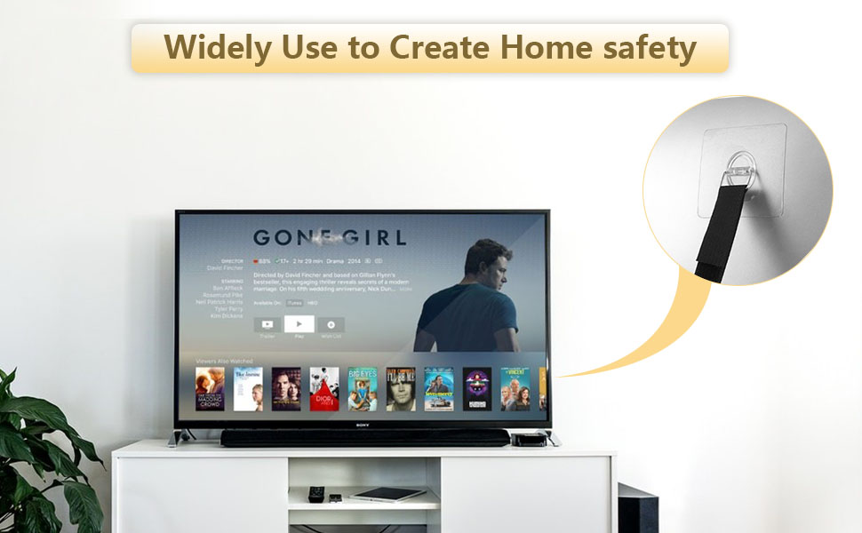 Securing the TV to the wall