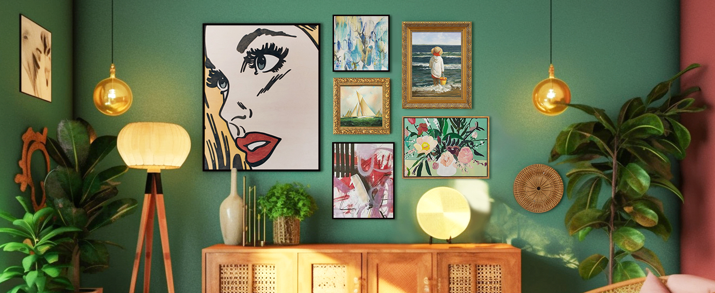 FOLKOR Wood Canvas Frame for 12x16 Oil Paintings, Finished