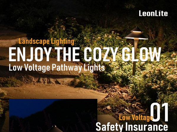 麗麗 LEONLITE 12-Pack LED Landscape Pathway Lighting, 3W AC/DC
