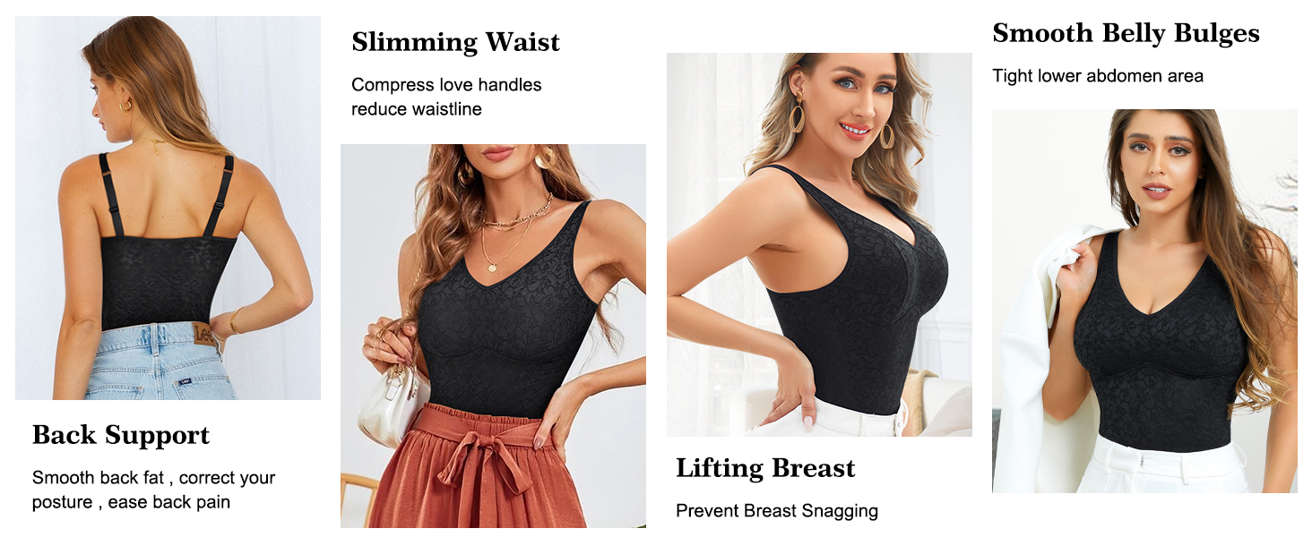 compression cami for women tummy control