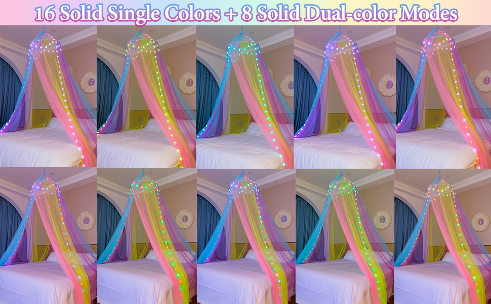 color changing bed canopy
