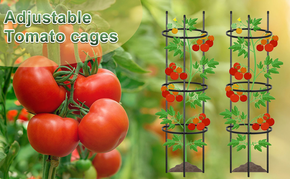 Tomato Cages for Garden,32 inch Plant Stakes Support for