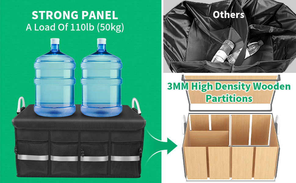 Oasser Trunk Organizer for SUV, Car Trunk Organizer Waterproof Car