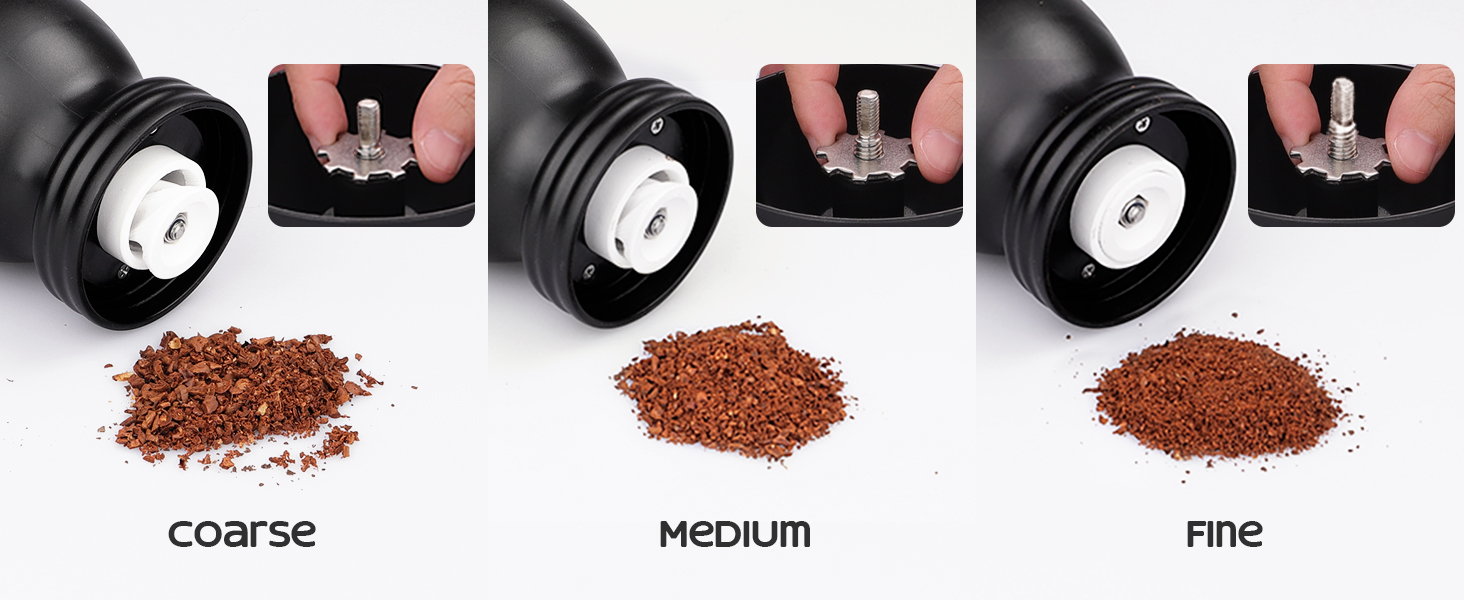 MLMLANT Manual Coffee Grinder Adjustable Coarseness Ceramic Mill Hand