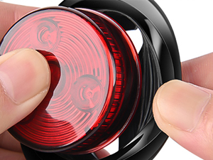 2inch red round side marker light clearance lights