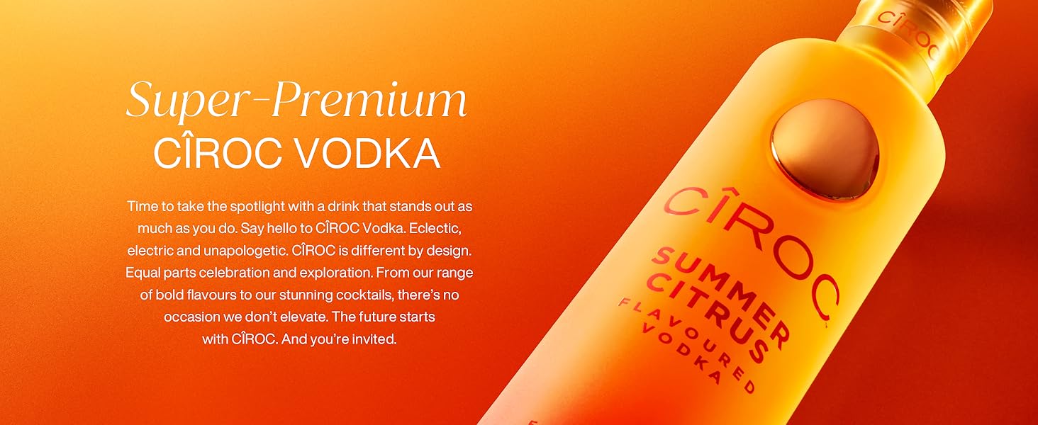 Ciroc Summer Citrus Flavoured Vodka 37.5 vol 70cl Ultra Premium