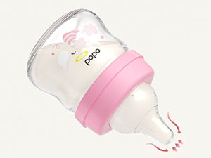 Glass bottle for breast milk