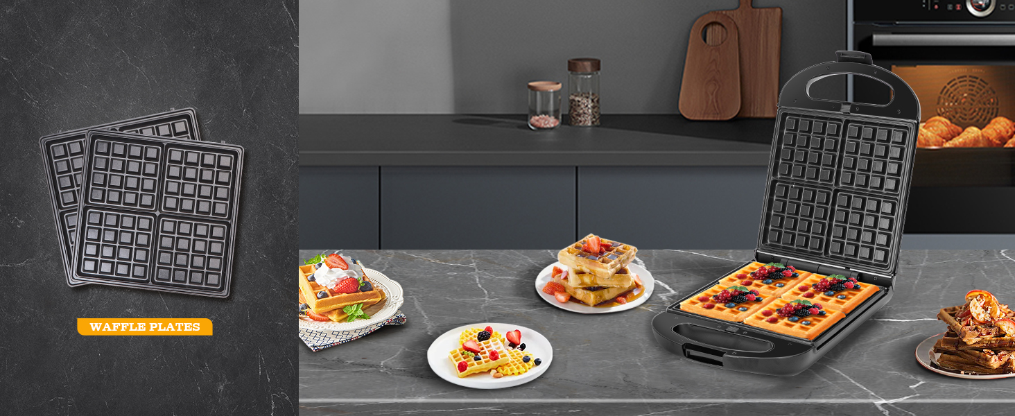 Taylor Swoden 3in1 Family Toastie Maker Sandwich Toaster, 4 Slice