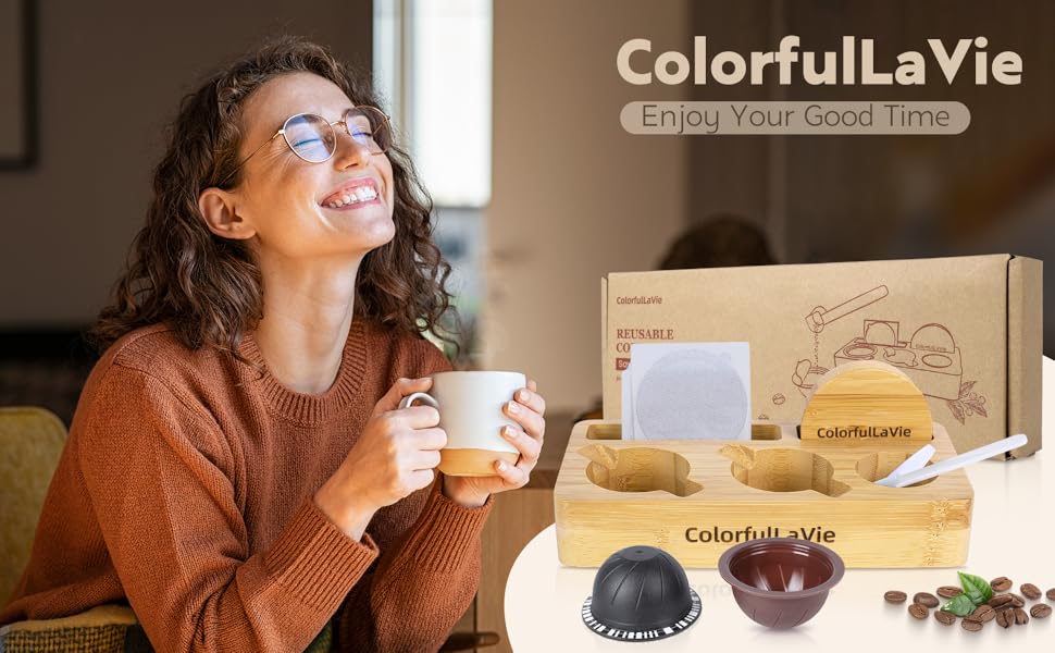 5in1 Reusable Coffee Pods Kit,Refillable Coffee Capsule Compatible