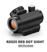 Feyachi RDS-25F Red Dot Sight 4 MOA Micro Red Dot Visier Gewehr Zielfernrohr mit 1 Zoll Riser Mount