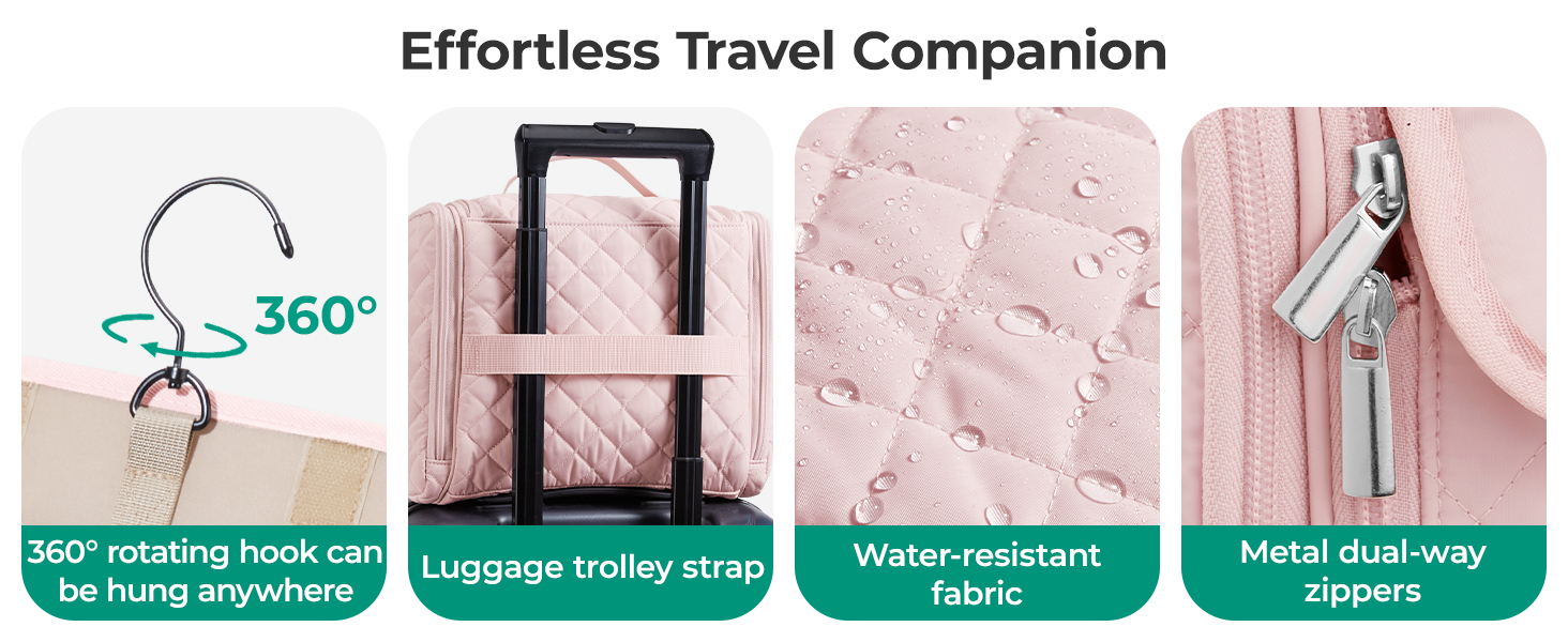 BAGSMART Travel Toiletry Bag