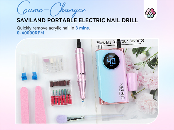 Amazon.com: SAVILAND Nail Drill Professional: 40000RPM