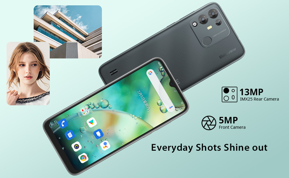 Unlocked Cell Phones Canada Blackview Phone, 7GB+64GB/SD 1TB Expandable