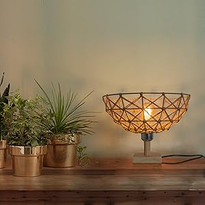 woven -boho light shade