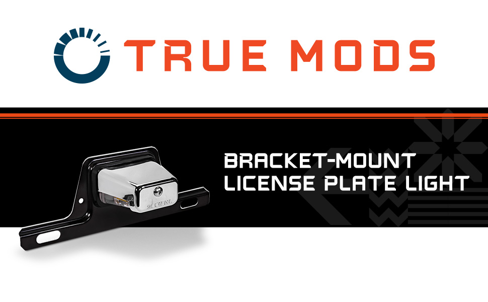 TRUE MODS LED License Plate Light for Trailer [Bracket