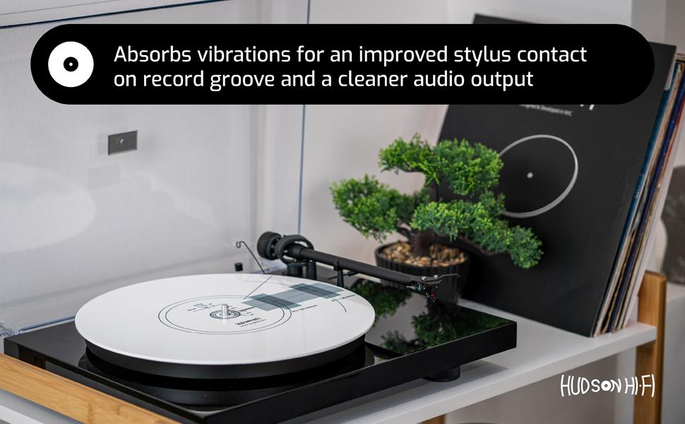 Hudson HiFi Turntable Cartridge Alignment Protractor Mat (SingleSided
