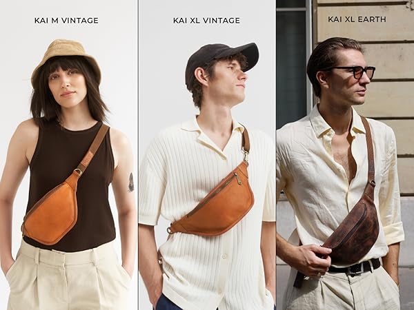 Amazon.com | Berliner Bags Vintage Genuine Leather Fanny